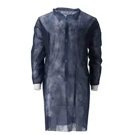 Visitor Jacket Non-Woven 40gr XL with Velcro Closure - Blue - CMT CMT Visitor Jacket PP Non Woven 40gr with Velcro Blue Size XL -Horecavoordeel.com-