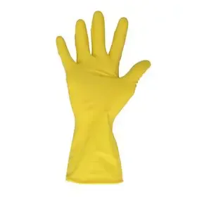 Latex handschoenen – Poederhoudend – Maat XL – Geel - CMT CMT Huidhoudhandschoenen Voedselveilig Geel Maat XL -Horecavoordeel.com-