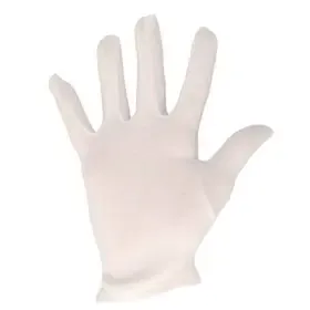Katoenen handschoenen – Poedervrij – Maat 13 – Wit - CMT CMT Handschoenen Katoen Zware Kwaliteit Maat 13 25cm -Horecavoordeel.com-