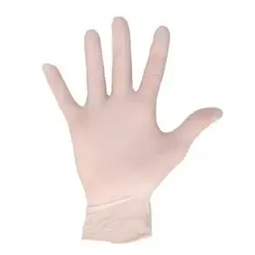 Latex handschoenen – Poederhoudend – Maat L – Wit - CMT CMT Handschoenen Latex Gepoederd Wit Maat L -Horecavoordeel.com-
