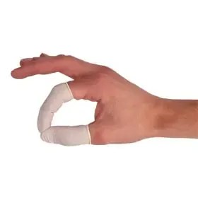 Latex handschoenen – Poedervrij – Maat L – Transparant - CMT CMT Vingertops - Vingercondooms Latex Poedervrij Maat L -Horecavoordeel.com-
