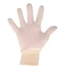 Katoenen handschoenen – Poedervrij – Maat 25cm – Naturel - CMT CMT Handschoenen Katoen Naturel 25cm -Horecavoordeel.com-