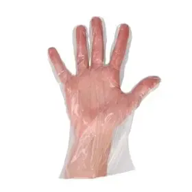 PE handschoenen – Poedervrij – Maat One size – Transparant - CMT CMT Handschoenen Geruwd PE 20my One size -Horecavoordeel.com-