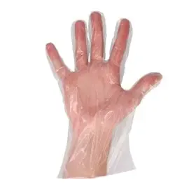 PE handschoenen – Poedervrij – Maat One size – Transparant - CMT CMT Handschoenen Geruwd PE 25my One size -Horecavoordeel.com-