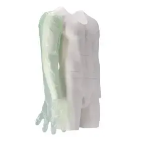 LDPE Gloves - Powder-Free - One Size - Green - CMT CMT Veterinary Gloves LDPE 25my Green 92cm One size -Horecavoordeel.com-