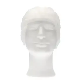 Hairnet Clip Cap – Non-Woven PP – Medium 50cm – White – CMT CMT Hair Net - Clip Cap PP Non Woven White Size M 50cm -Horecavoordeel.com-