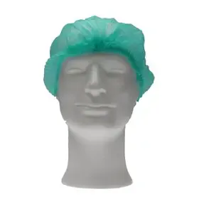 Hairnet Clip Cap – Non-Woven PP – Size L 53cm – Green – CMT CMT Hair Net - Clip Cap PP Non Woven Green Size L 53cm -Horecavoordeel.com-