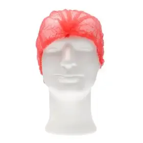 Hairnet Clip Cap - Non-Woven PP - Size M 50cm - Red - CMT CMT Hair Net - Clip Cap PP Non Woven Red Size M 50cm -Horecavoordeel.com-