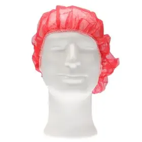 Bouffant Cap – PP Non Woven – XL 58cm – Rood – CMT CMT Haarnet - Bouffant Cap PP Non Woven Rood Maat XL 58cm -Horecavoordeel.com-