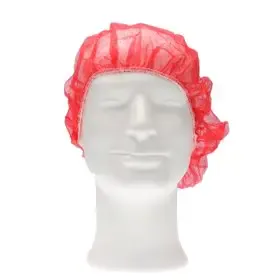 Bouffant Cap Haarnet – PP Non Woven – L 53cm – Rood – CMT CMT Haarnet - Bouffant Cap PP Non Woven Rood Maat L 53cm -Horecavoordeel.com-