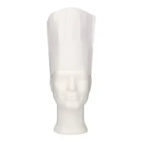 Chef's Hat Classic – Paper with Sweatband – 25cm – White – CMT CMT Chef's Hat Classic Paper with Crown and Sweatband 25cm -Horecavoordeel.com-