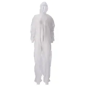 Lightweight Coverall – PP Non-Woven – Size M – White – CMT CMT Coverall PP Non Woven Lightweight with Zipper White Size M -Horecavoordeel.com-