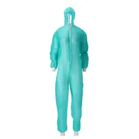 Coverall Ritssluiting – PP Non Woven – Maat XL – Groen – CMT CMT Coverall PP Non Woven met Ritssluiting Groen Maat XL -Horecavoordeel.com-
