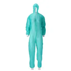 Coverall Ritssluiting – PP Non Woven – Maat M – Groen – CMT CMT Coverall PP Non Woven met Ritssluiting Groen Maat M -Horecavoordeel.com-
