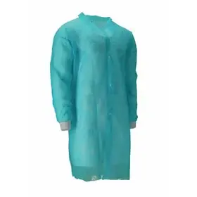 Bezoekersjas Non Woven met Drukknopen – XXXL – Groen – CMT CMT Bezoekersjas PP Non Woven met Drukknopen Groen Maat XXXL