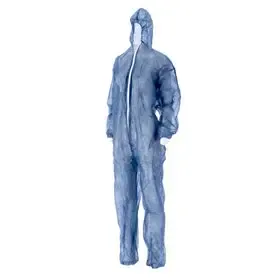 Coverall met PE Coating – Non Woven – Maat L – Blauw – CMT CMT Coverall Non Woven met PE Coating en Ritssluiting Blauw Maat L
