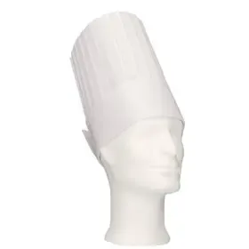 Chef's Hat Monarch – Non-Woven Viscose – 30cm – White – CMT CMT Chef's Hat Monarch Non Woven Viscose with Crown 30cm