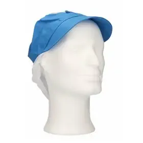Pet met Klep en Haaropvang – Polyester Katoen – XL – Lichtblauw – CMT CMT Pet met Klep en Haaropvang Polyester Katoen Lichtblauw Maat XL