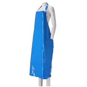 PU Schort Metaalvrij – 300my – 90x130cm – Blauw – CMT CMT PU Schort Metaalvrij 300my Blauw 90x130cm