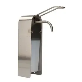 Stainless Steel Soap & Alcohol Dispenser – 1 Liter – Silver – CMT CMT Stainless Steel Dispenser for 1 Liter Soap or Alcohol