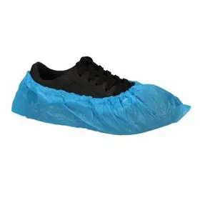 Shoe Cover Textured CPE - 75 Micron - Size 36-46 - Blue - CMT CMT Shoe Cover Roughened CPE 75my Blue Size 36-46