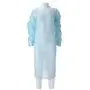 CMT Schort Geruwd CPE Lange Mouw met Duimgreep 30my Blauw 115x190cm