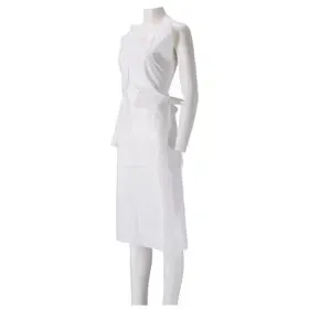 Roughened PE Apron – 138x76cm – White – CMT CMT Apron Roughened PE 30my White 138x76cm
