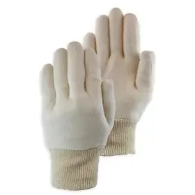PSP Safety Cotton Interlock Gloves in Ecru Gloves Cotton Interlock Ecru -Horecavoordeel.com-