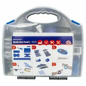 First Aid Kit Detectaplast – Medic Box Food – Size L – Blue Detectaplast® Medic Box Food L - Compact First Aid Kit for the Food Industry -Horecavoordeel.com-