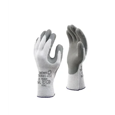 Showa 451 Winter Glove Latex Cold Grey Size: 10-XL