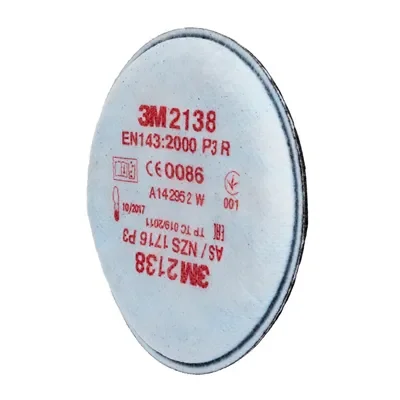 3M 2138 P3 Stoffilter Bajonet - Voor 6000/7000 Maskers