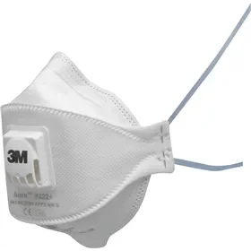 3M Aura 9322+ FFP2 Stofmasker met Ventiel - 3-Paneel Design