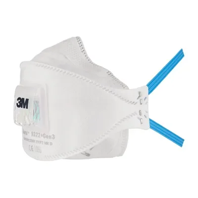 3M Aura 9322+ Gen3 FFP2 Masker met Ventiel - 3-Paneel Design