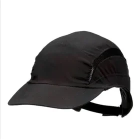 3M First Base Black Bump Cap with Visor - 70 mm 3M First Base Zwarte Stootpet met Klep - 70 mm