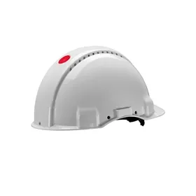 3M G3001NUV-VI White Safety Helmet - Ratchet Adjustment & UVicator Sensor 3M G3001NUV-VI Veiligheidshelm Wit - Draaiknop & UVicator Sensor