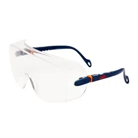 3M 2800 Over-Glasses Safety Eyewear - Polycarbonate Clear Lens with Adjustable Temples 3M Overzetbril 2800 - Polycarbonaat Heldere Lens met Verstelbare Slapen