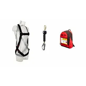 3M Protecta 1150508 Fall Protection Kit - Harness + Fall Arrester (EN361 + EN360) 3M Protecta 1150508 Valbeveiligingsset - Harnas + Valstopapparaat (EN361 + EN360)