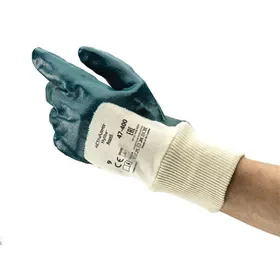 Ansell HyLite 47-400 Work Gloves - Three-Quarter Nitrile Coating & Oil-Resistant, Size 9 Ansell HyLite 47-400 Werkhandschoenen - Driekwart Nitrilcoating & Olieafstotend, Maat 9