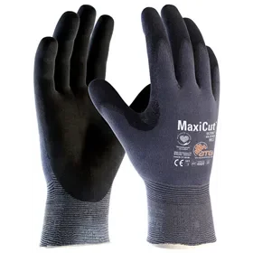 ATG MaxiCut Ultra 44-3745 Cut-Resistant Work Gloves Blue - Food Safe, Touchscreen Compatible & Silicone-Free - Size 9 ATG MaxiCut Ultra 44-3745 Snijvaste Werkhandschoenen Blauw - Voedselveilig, Touchscreen Compatibel & Siliconenvrij - Maat 9