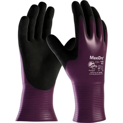 ATG MaxiDry 56-426 Werkhandschoenen Paars - Oliebestendig & Antislip Microfoam, Maat 10