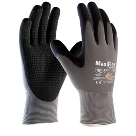 ATG MaxiFlex Endurance Gray/Black Work Gloves with Dots - Size 8 ATG MaxiFlex Endurance Werkhandschoen Grijs/Zwart met Noppen - Maat 8