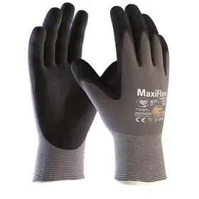 ATG MaxiFlex Ultimate Work Gloves 42-874 Gray/Black - Palm Coated - Size 11 ATG MaxiFlex Ultimate Werkhandschoen 42-874 Grijs/Zwart – Handpalm Gecoat - Maat 11