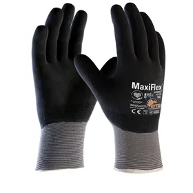 ATG MaxiFlex Ultimate Fully Coated Work Gloves 42-876 Gray/Black - Size 10 ATG MaxiFlex Ultimate Werkhandschoen 42-876 Grijs/Zwart – Volledig Gecoat – Maat 10