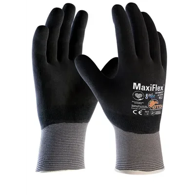 ATG MaxiFlex Ultimate Werkhandschoen 42-876 Grijs/Zwart – Volledig Gecoat - Maat 9