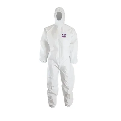 ChemDefend 200 Witte Wegwerpoverall Type 5/6 - Chemisch Bestendig & Antistatisch - Maat S
