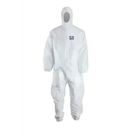 ChemDefend 255 White Disposable Coverall Type 5/6 - Breathable Back Panel & Antistatic - Size XL ChemDefend 255 Witte Wegwerpoverall Type 5/6 - Ademend Achterpaneel & Antistatisch - Maat XL