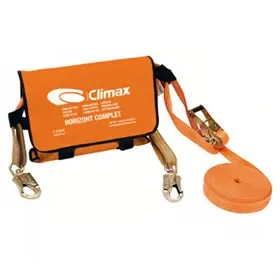 Climax Horizontal Lifeline Complete Kit - 20 m Polyester Tape Climax Horizontal Life Line Compleet - 20 m Polyester Tape