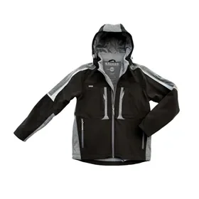 Excess Active PRO Jacket 216 Black/Gray - Water-Resistant & Windproof with Hood, Size M Excess Active PRO Jack 216 Zwart/Grijs – Waterafstotend & Winddicht met Capuchon, Maat M