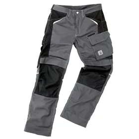 Excess Work Pants Slash PRO 513 Anthracite/Black - Cordura Knee Pockets & Extendable Legs, Size 58 Excess Werkbroek Slash PRO 513 Antraciet/Zwart – Cordura Kniezakken & Verlengbare Pijpen, Maat 58