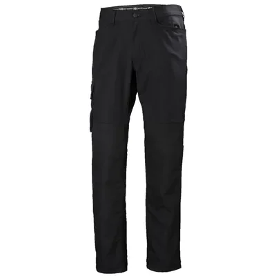 Helly Hansen 77460 Oxford Service Werkbroek Zwart – Stretch & Verlengbare Pijpen, Maat C48